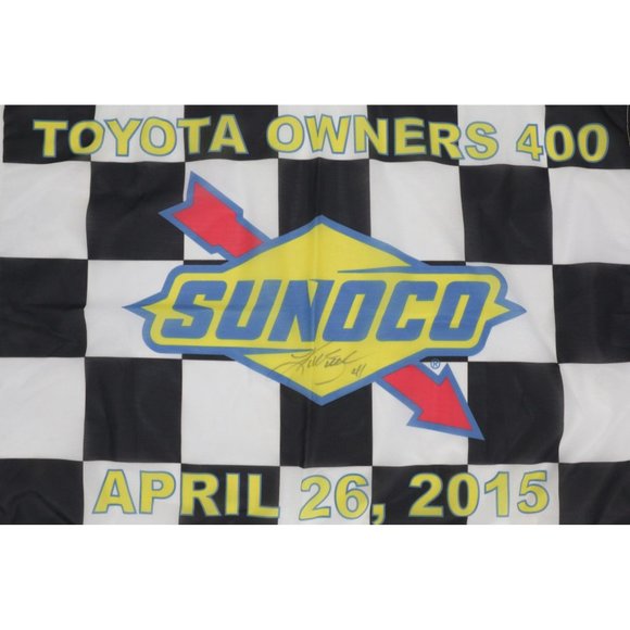 Autographed Kurt Busch Nascar Sprint Cup Series Victory Lane Flag Toyota Owners - Picture 1 of 15